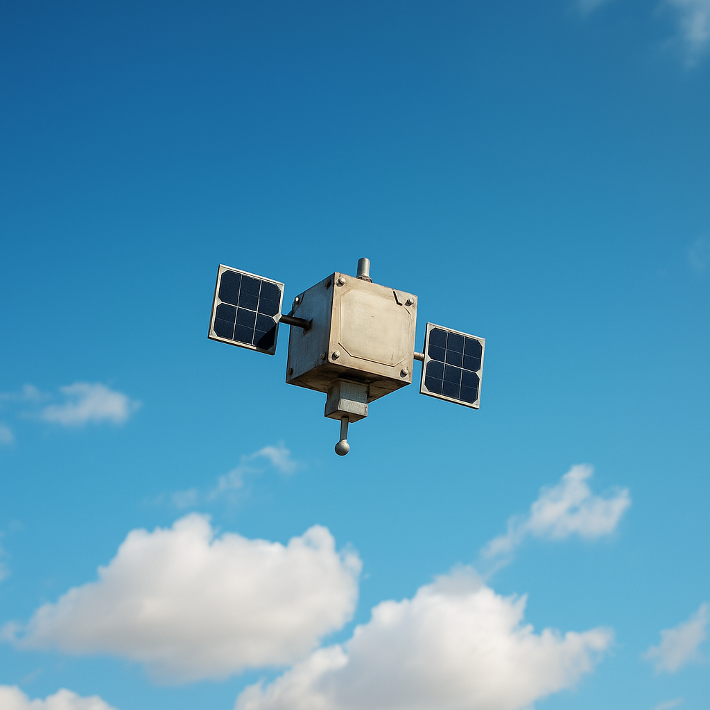 Satélite SkySense en el cielo